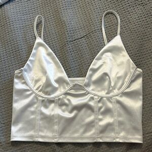 Satin crop top